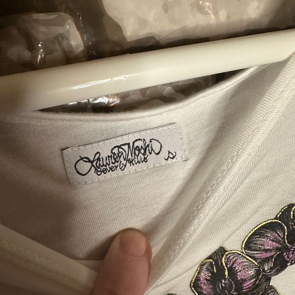 NWT Lauren Moshi Orchid Heart Long Sleeve Oversized Small - Picture 4 of 6